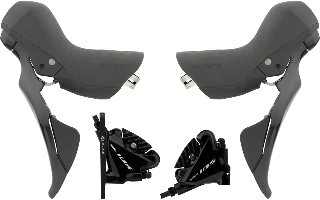 Shimano Set De Freins à Disque Av+arr 105 BR-R7070 + ST-R7025