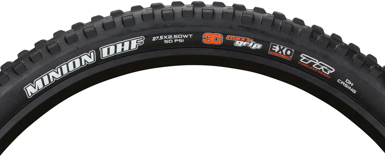 MAXXIS Pneu Souple Minion DHF 3C MaxxGrip EXO WT TR 27,5" + E13 Tire Plasma – Image 3